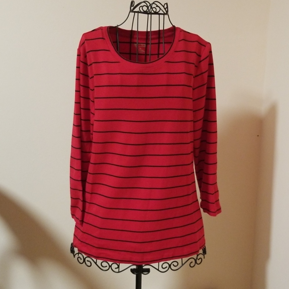 New Directions stripped cotton shirt size XL